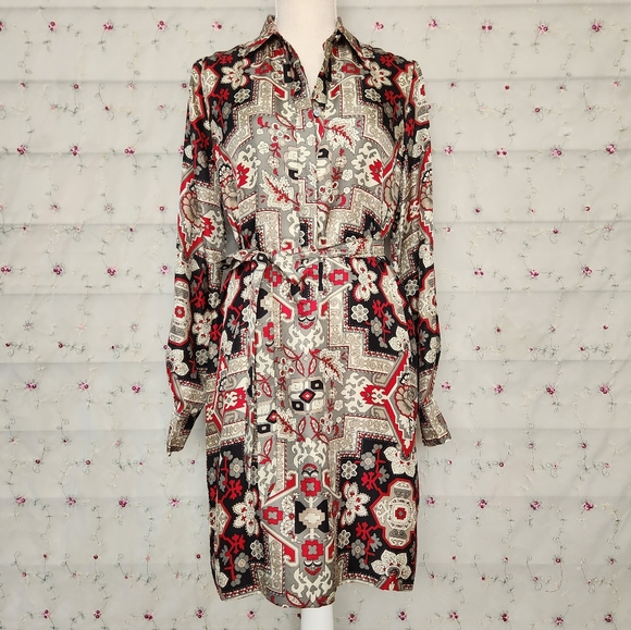 J. Crew Collection Silk Tapestry Tunic Dress - Picture 9 of 12
